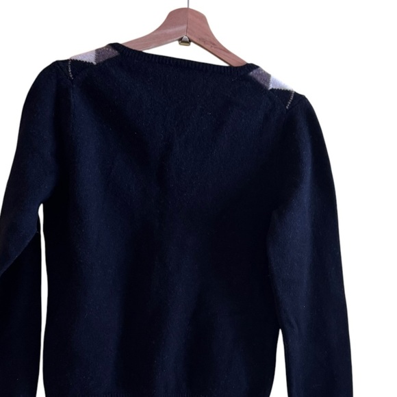 J Crew Merino Lambs Wool Argyle Sweater L - Picture 5 of 8